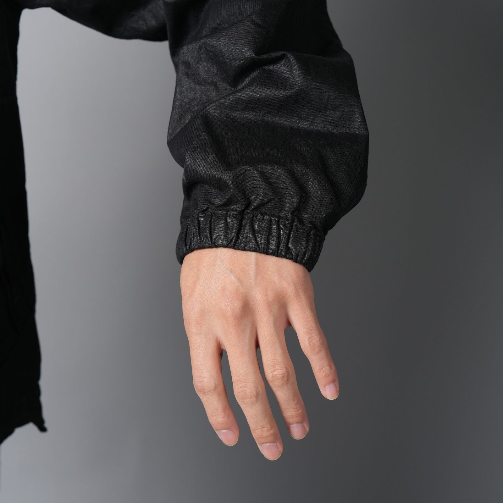 4100053 ORGANIC-LOOK NYLON PANAMA-TC / オーガニック ナイロンパナマ ジャケット 【ガーメントダイ】(ブラック)