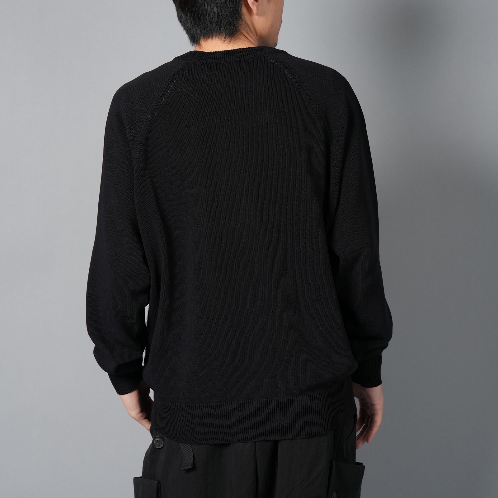 【ラスト1点】Y-3 Logo Knit Crew Sweatshirt  / ニットセーター (ブラック)