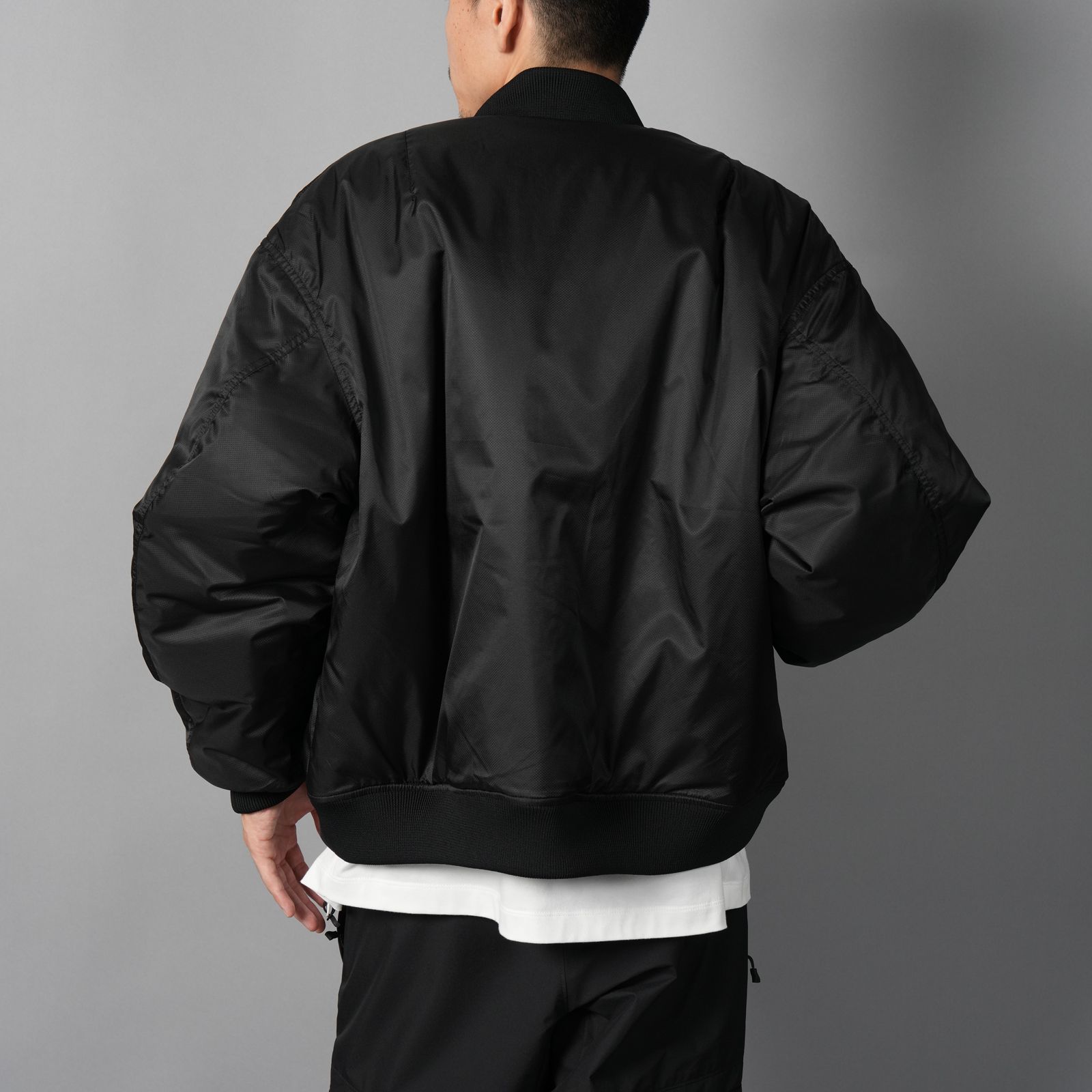 WR REAMIDE DOBBY FLIGHT JACKET  / フライトジャケット (ブラック)
