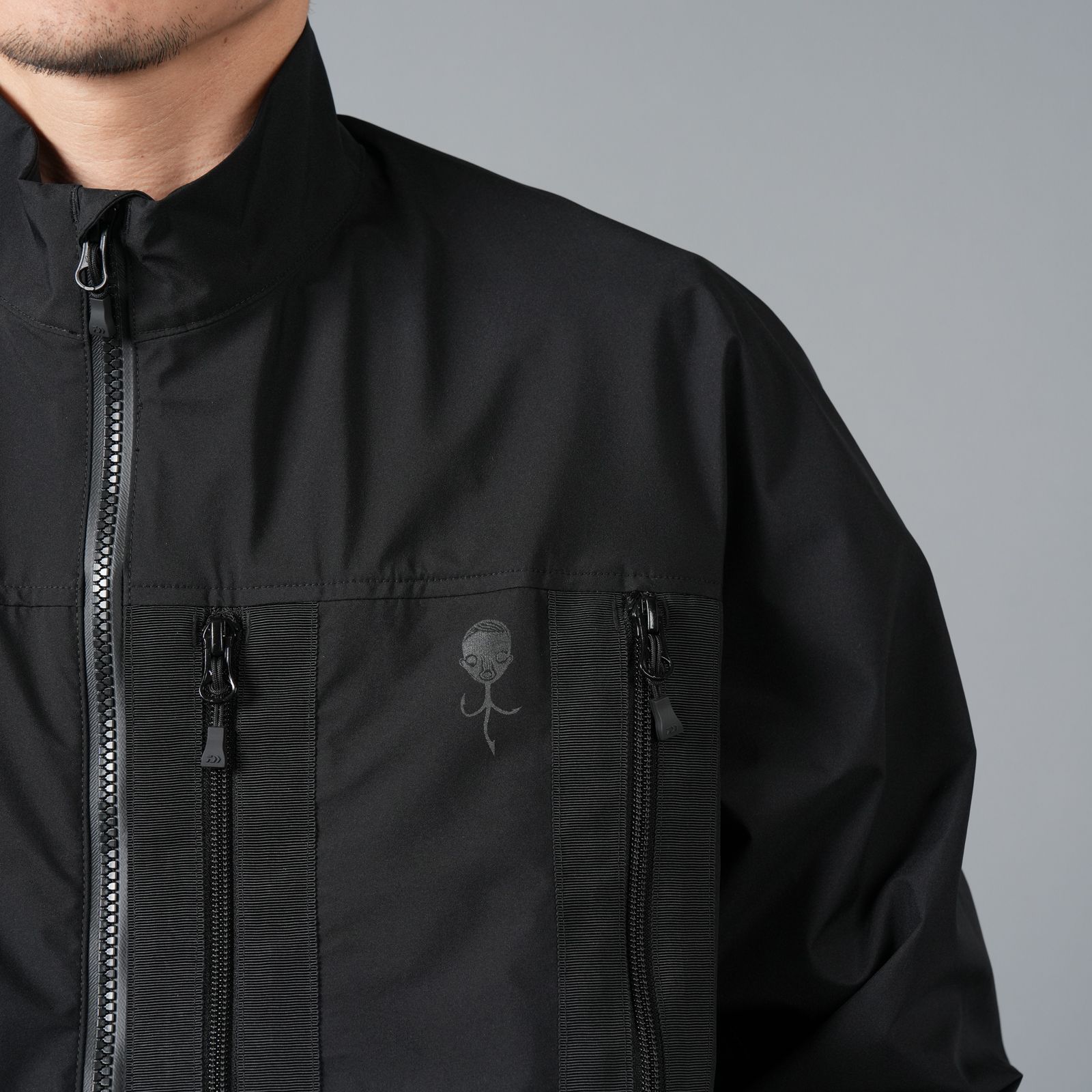 【限定】WINDSTOPPER BY GORE-TEX LABS 30DY/TR2 3L SHIRT BLOUSON / ゴアテックス ラボ スリーレイヤー / シャツ ブルゾン [防水・防風] (ブラック)