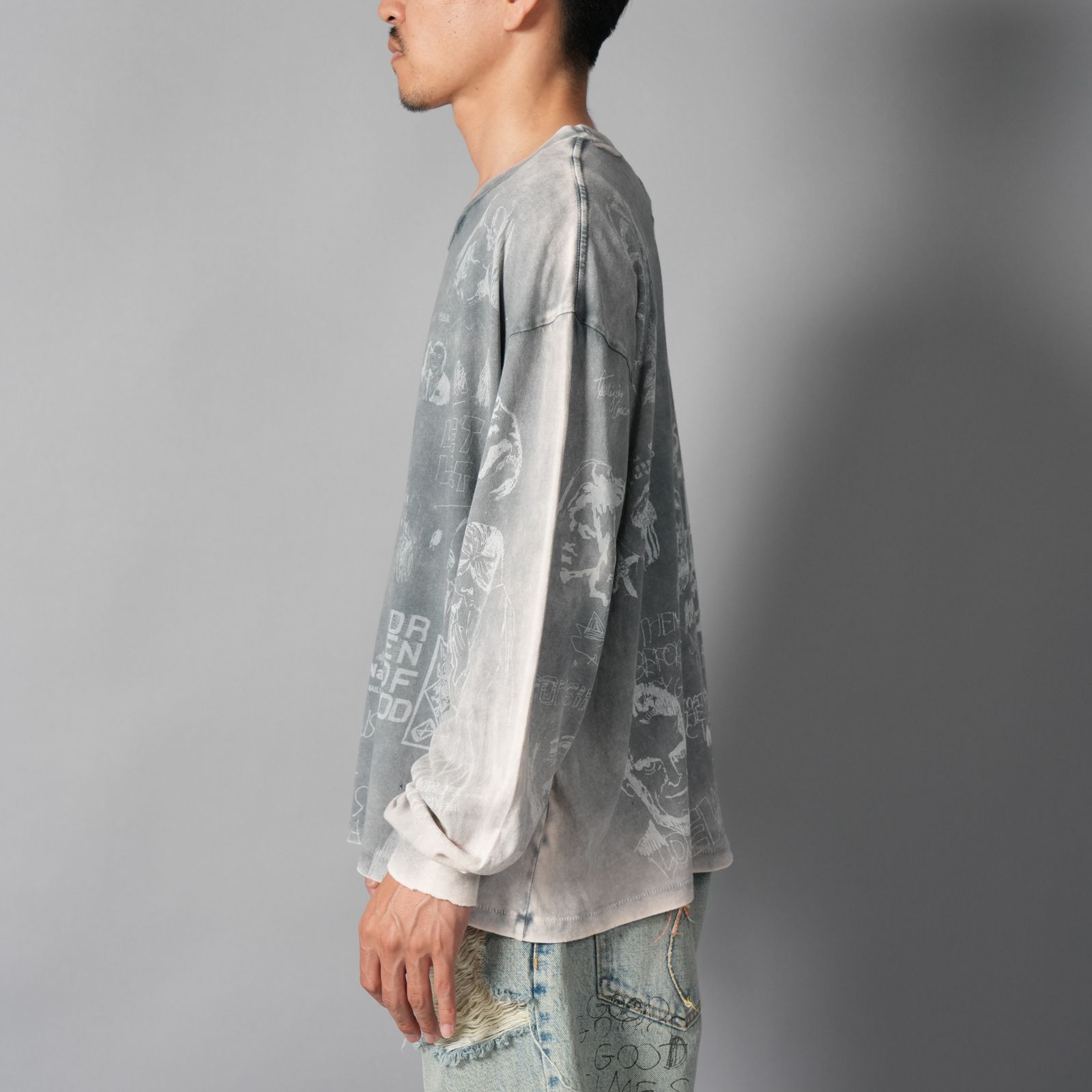 BETHLEHEM L/S TEE / ロンT・カットソー (ヴィンテージブラック)