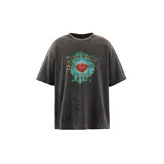 【ラスト1点】SM-MK8-0000-003 / SS T-SHIRT / HEART / BLACK /  Tシャツ  (ブラック)