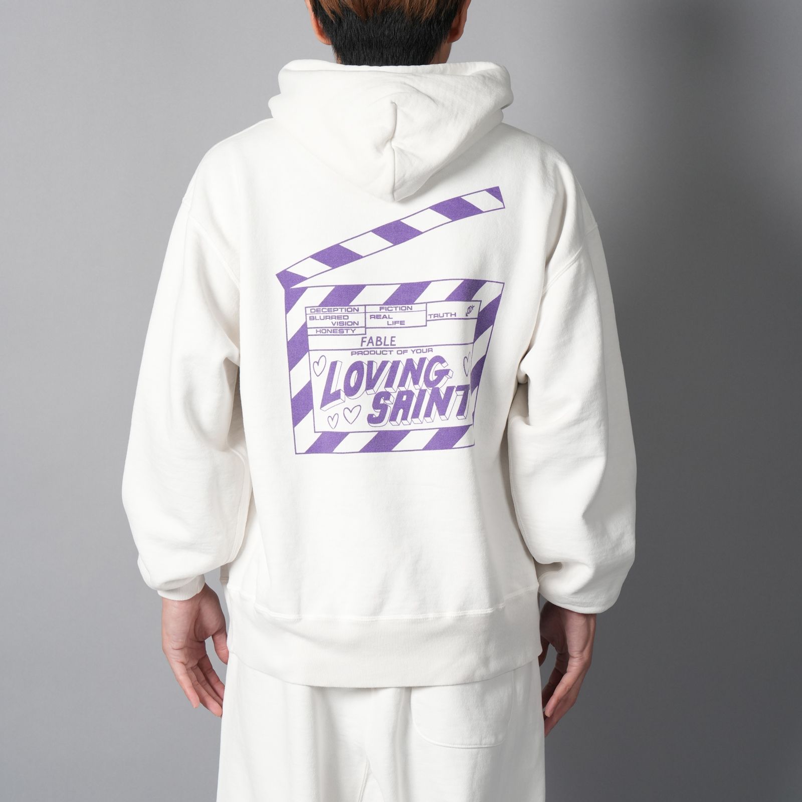 SM-MK8-0000-058 / HOODIE / I LOVE SAINT / WHITE / パーカー・フーディー (ホワイト)