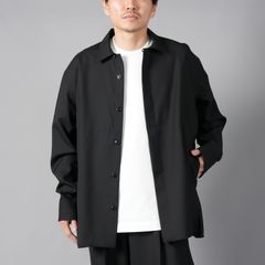 【ラスト1点】ASCENT FLY FRONT SHIRT / アセント フライ フロント シャツ (ブラック)