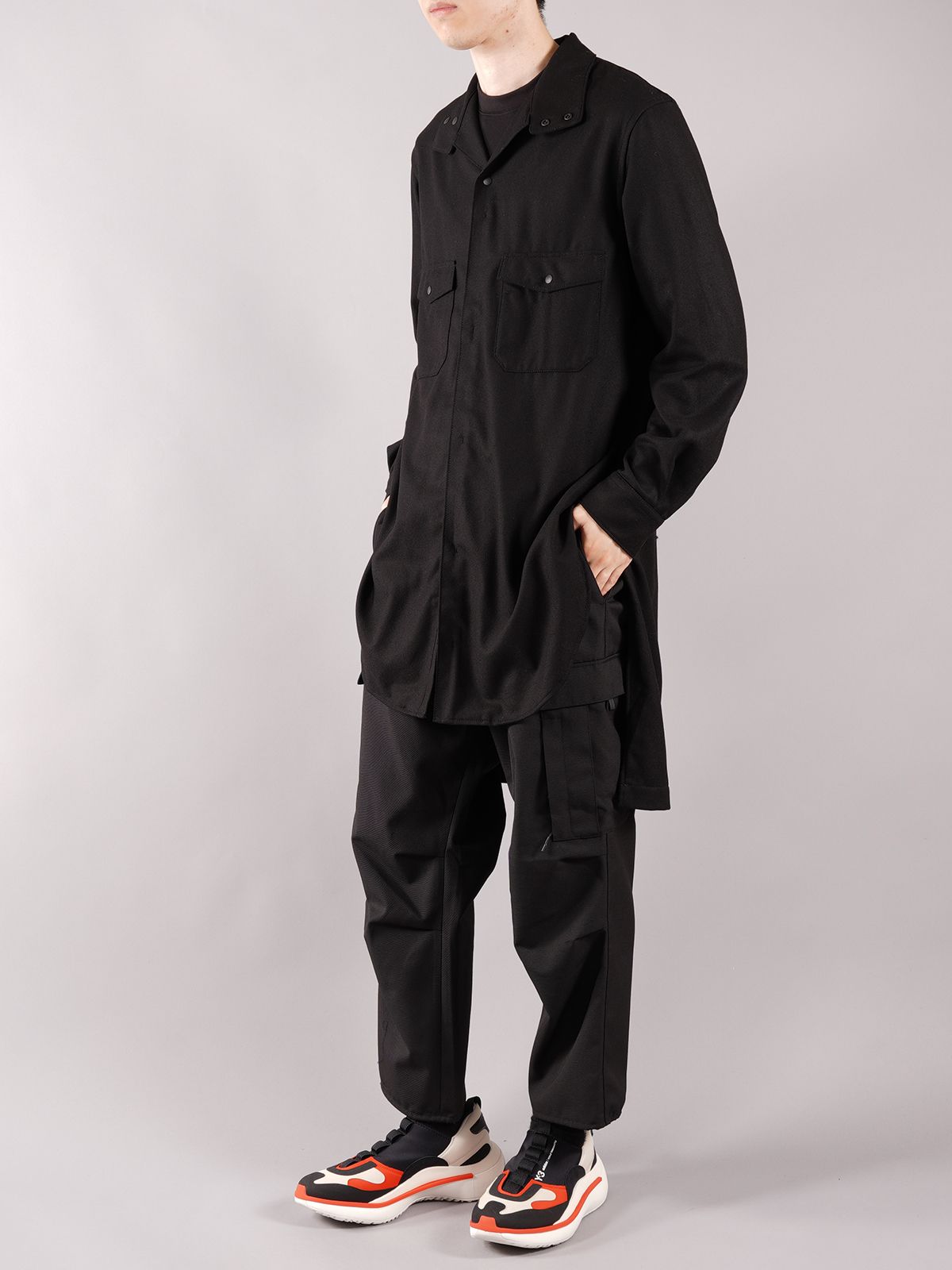 Y-3 - ラスト1点 / Y-3 CLASSIC WOOL FLANNEL SHIRT / クラシック