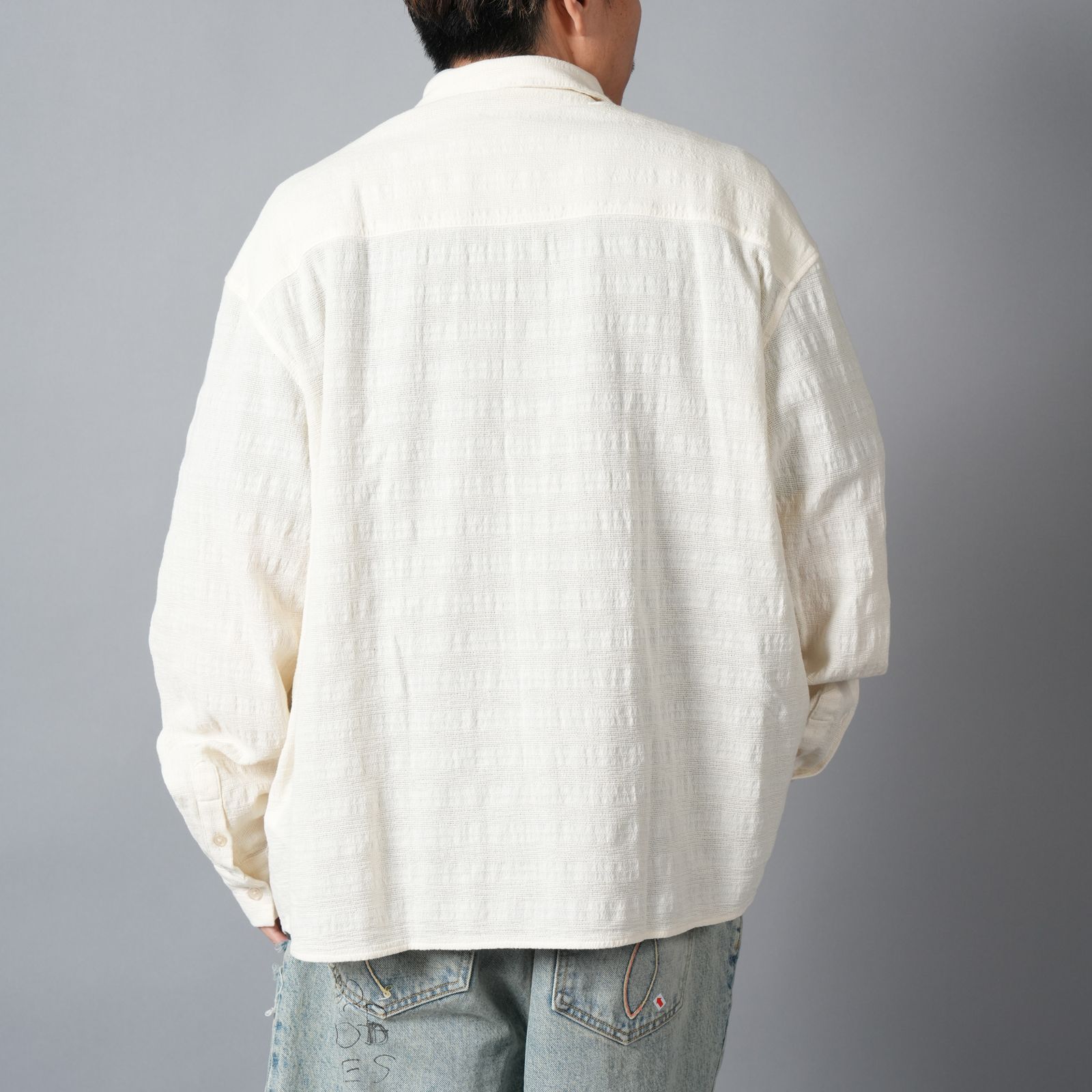 MAXI SHIRT / ロングスリーブシャツ (エクリュ)