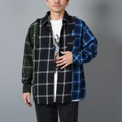 Patchwork Shirt / パッチワークシャツ / ネルシャツ  (マルチ)