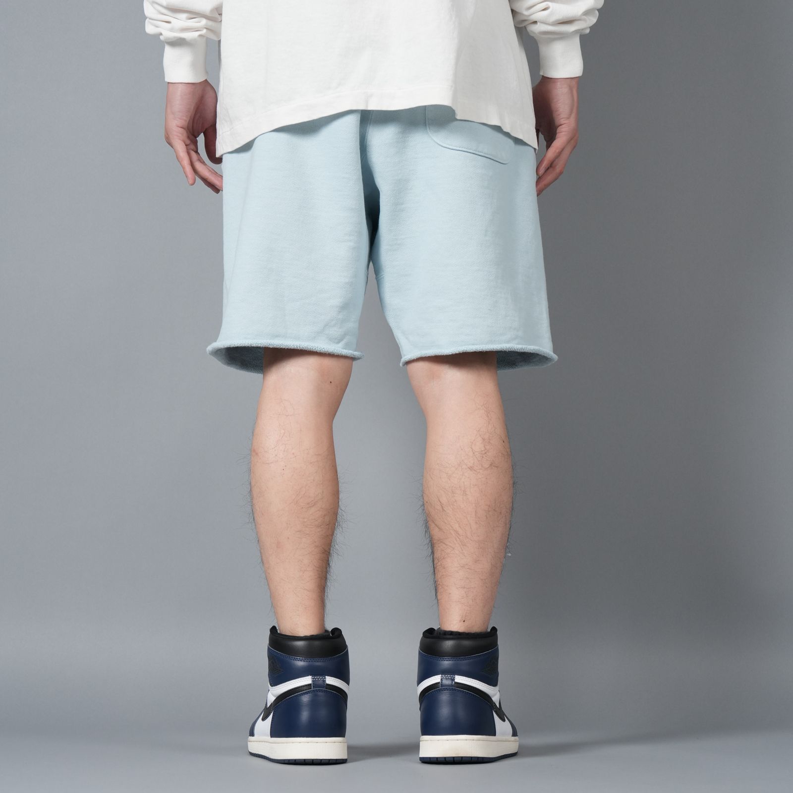 Buy Blue Saint Michael Ribon Saint Sweat Shorts | SAINT MX6