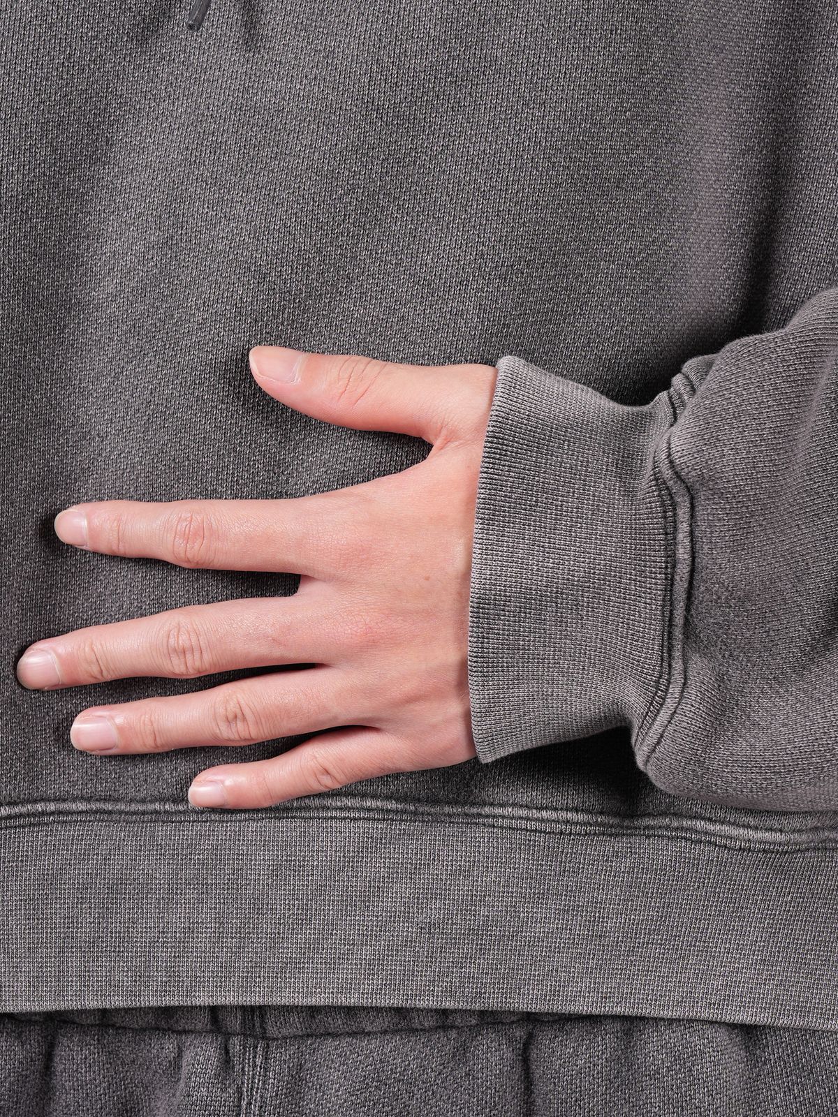 alexander wang - ESSENTIAL TERRY HOODIE WITH PUFF PAINT LOGO
