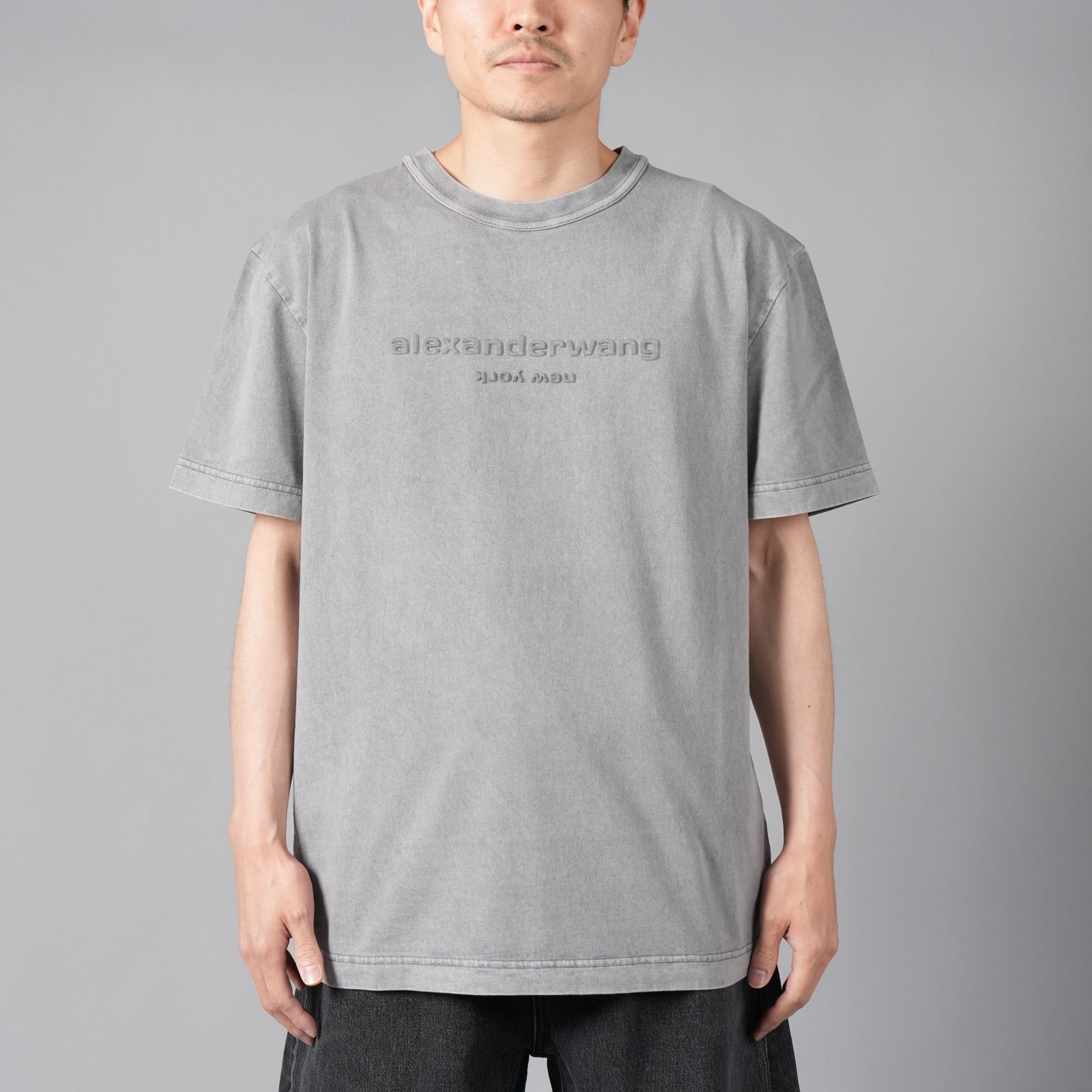 alexander wang ジャージー レタスヘム ベビーTシャツ 関送込 