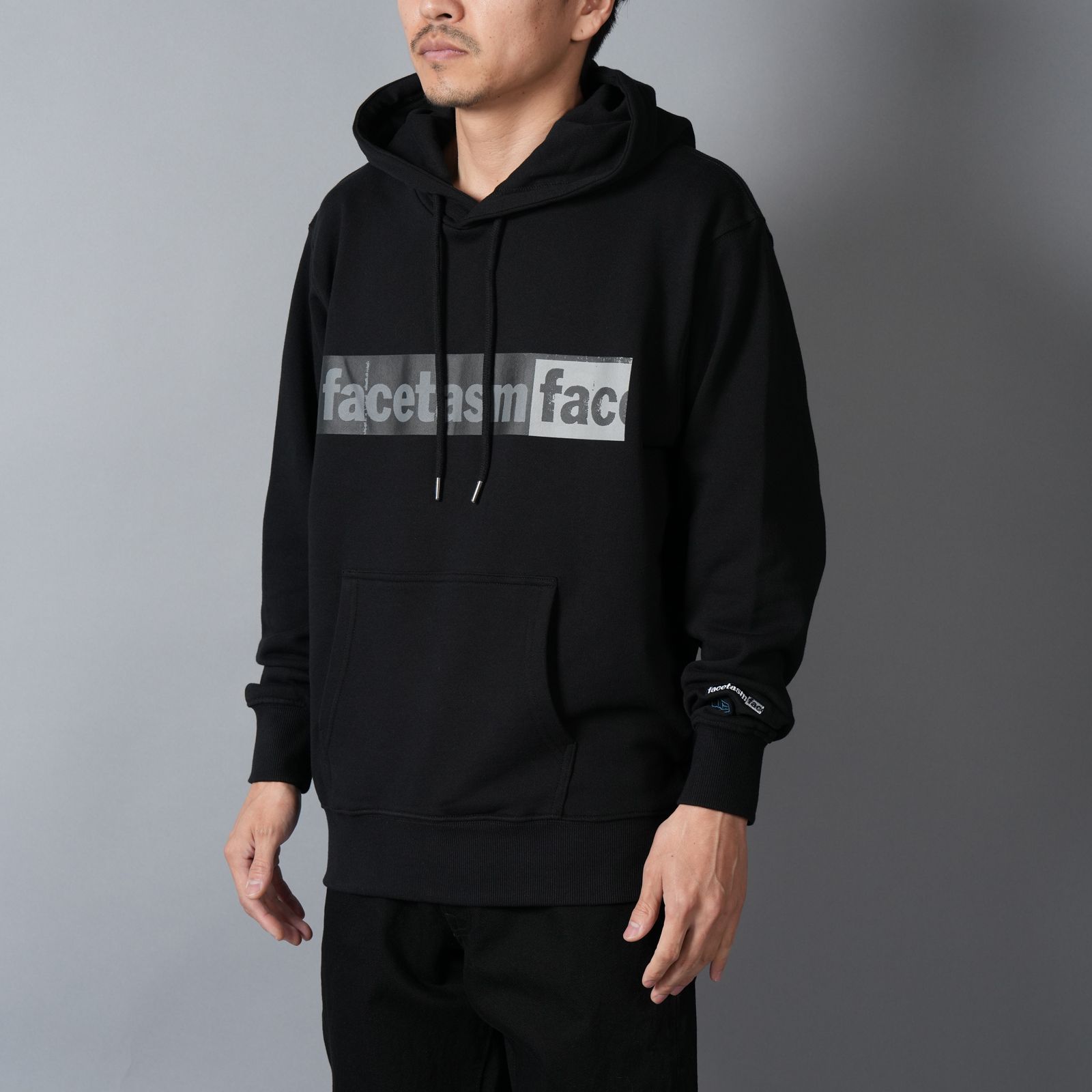 【コラボ】FACETASM×NEW ERA LOGO HOODIE / ロゴフーディー  (ブラック)