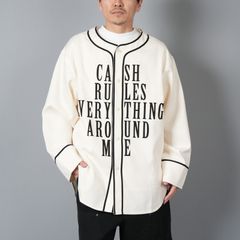 【ラスト1点】BASEBALL SHIRTS "C.R.E.A.M" (L/S) / ベースボールシャツ (ホワイト)