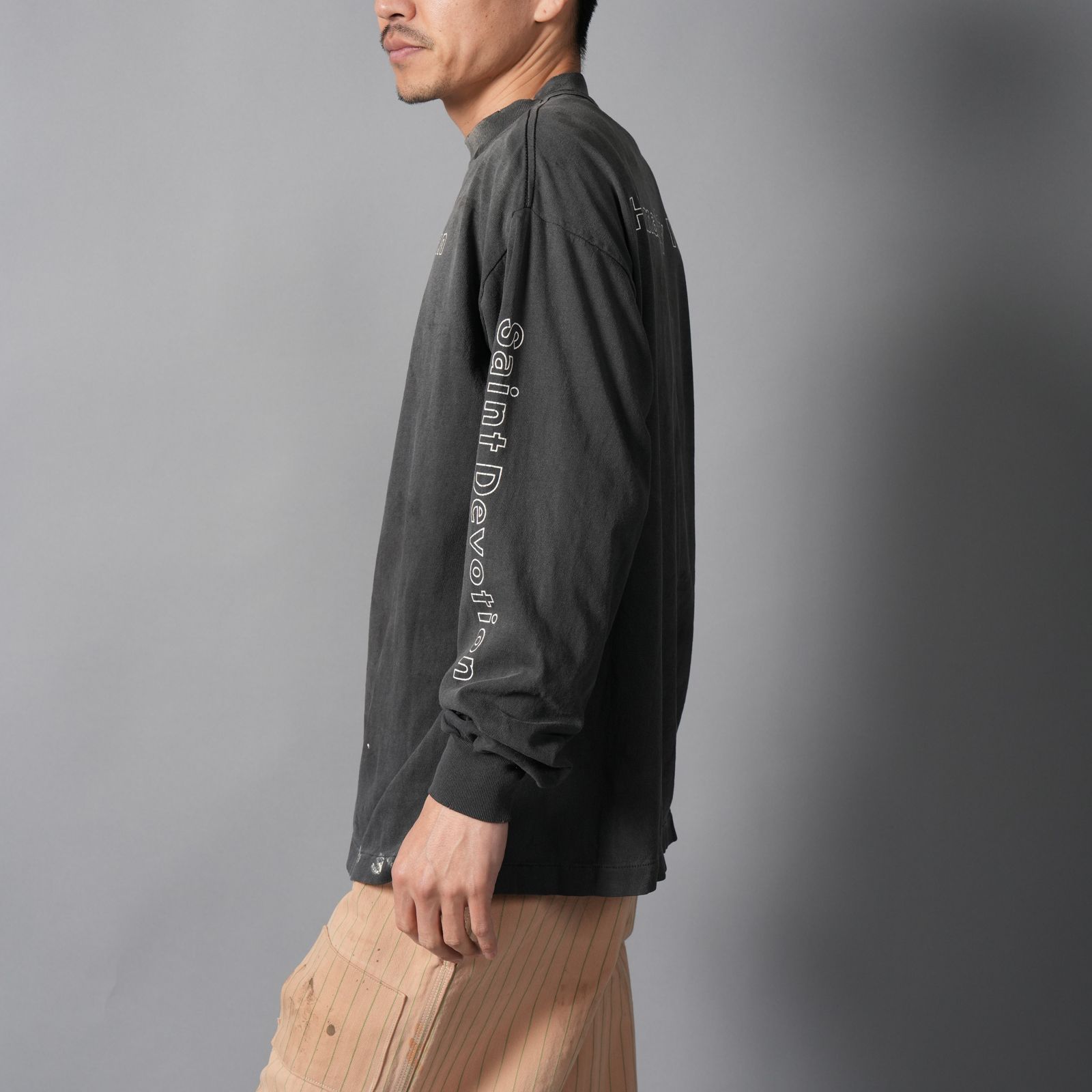 【残りわずか】SM-MK8-0000-027 / LS T-SHIRT / SAINT DEVOTION / BLK / ロンT・カットソー (ブラック)