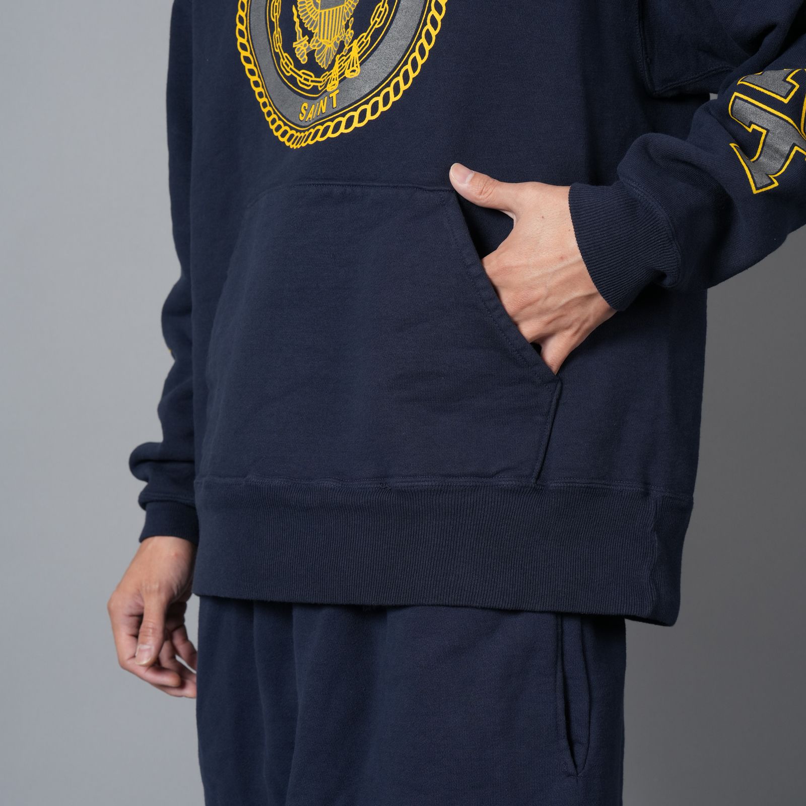 【ラスト1点】SM-HR1-0000-055 / HOODIE / SAINT / NAVY (ネイビー)