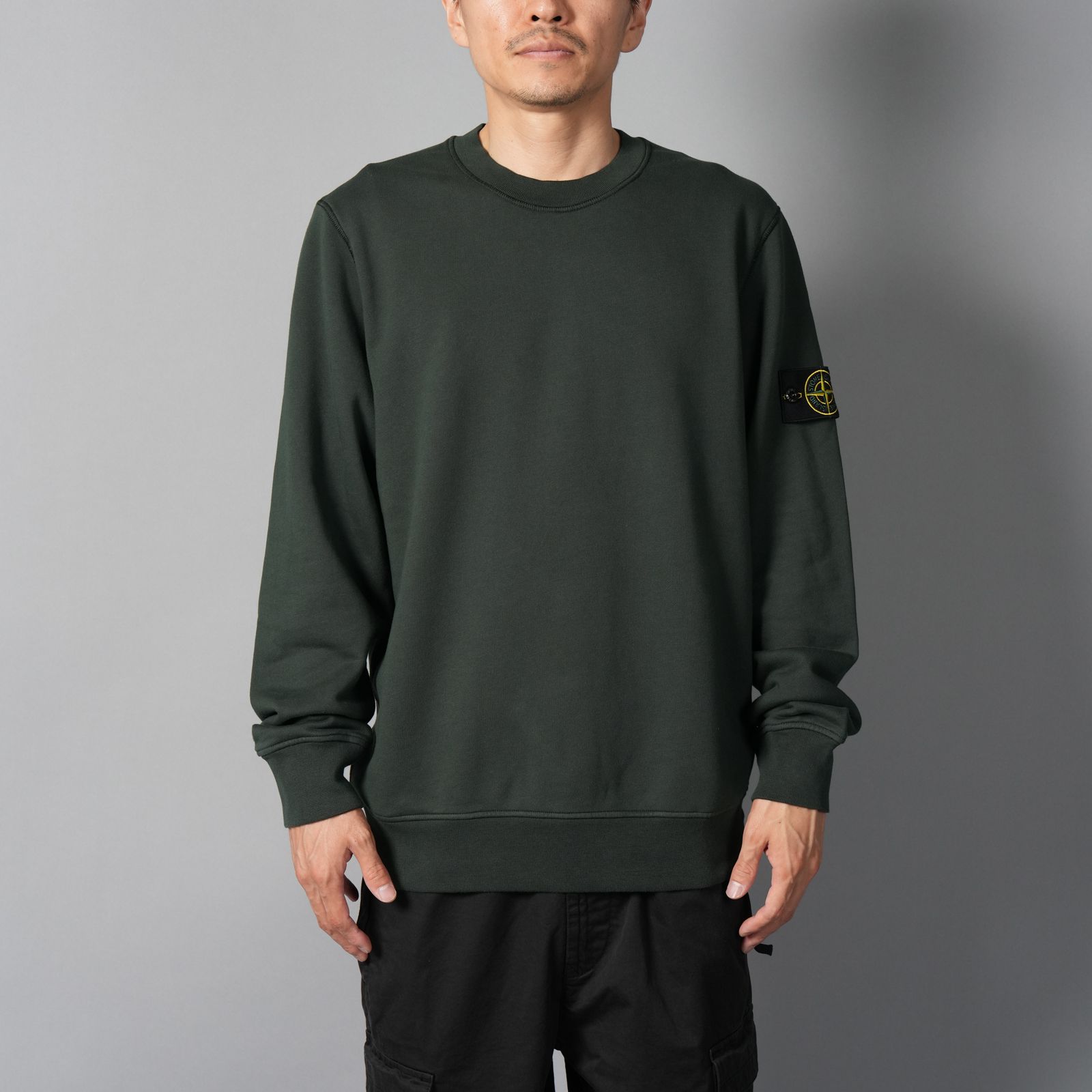【定番アイテム】 6100060 / ORGANIC COTTON FLEECE / トレーナー / クルーネックスウェット 【ガーメントダイ】  (ジュニパー)