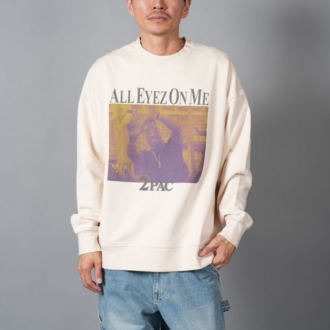 UM25AW-8 / 2PAC / ツゥーパック / トレーナー・クルーネックスウェット (クリーム)