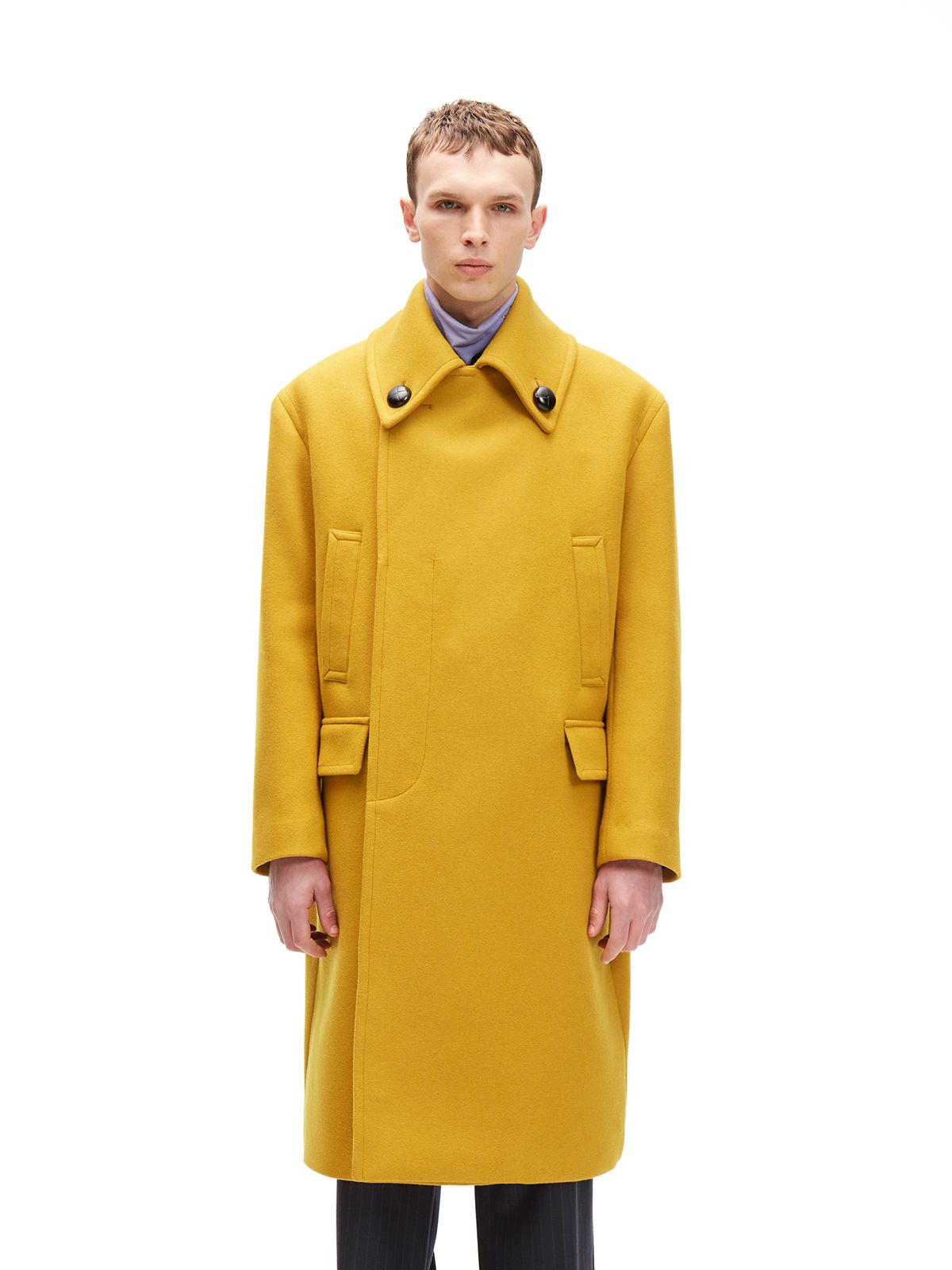 即完売品】 22AW Long Flare Pea Coat-