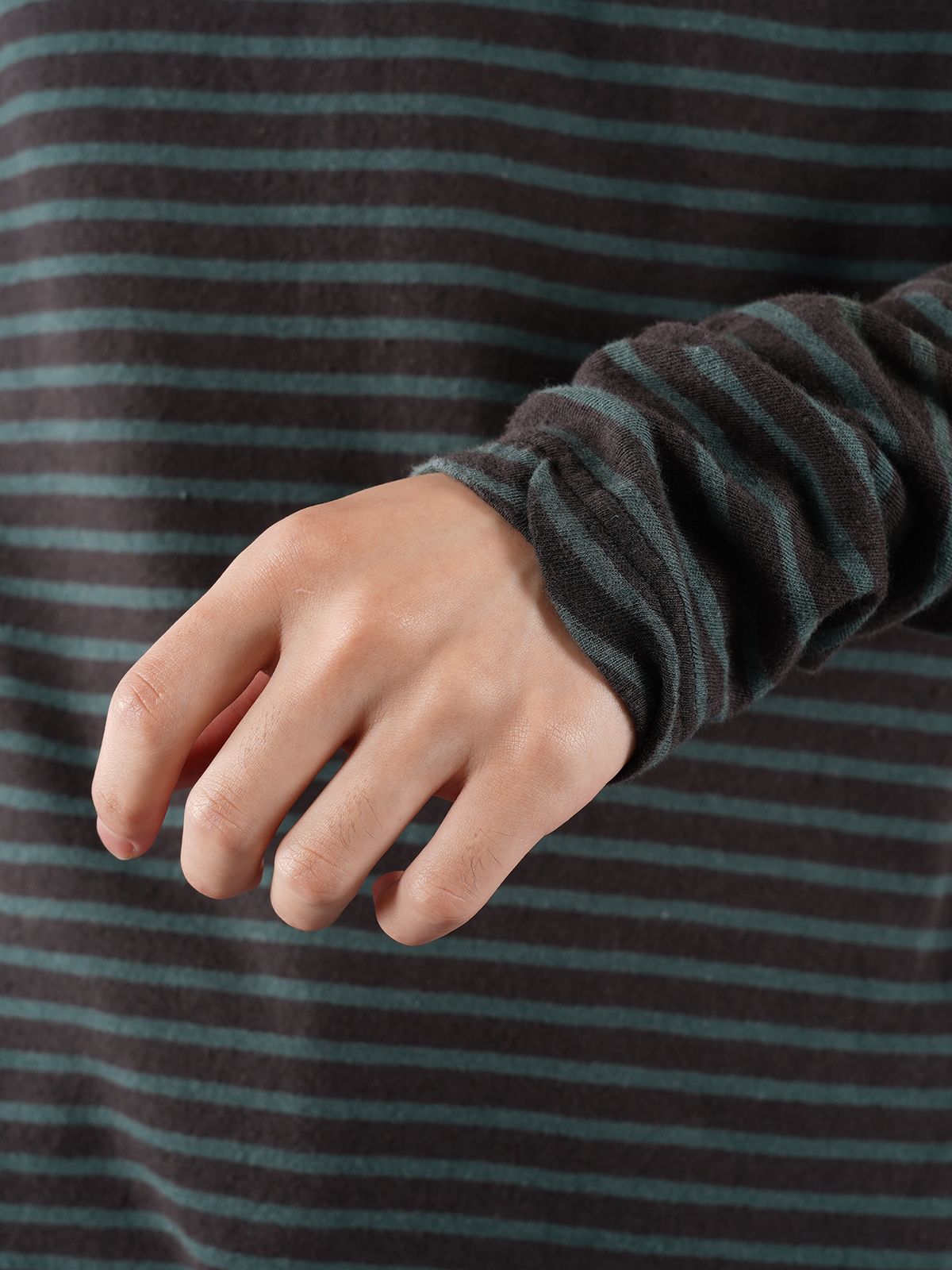 SINSTER STRIPE LS TEE - カットソー (ブラック)
