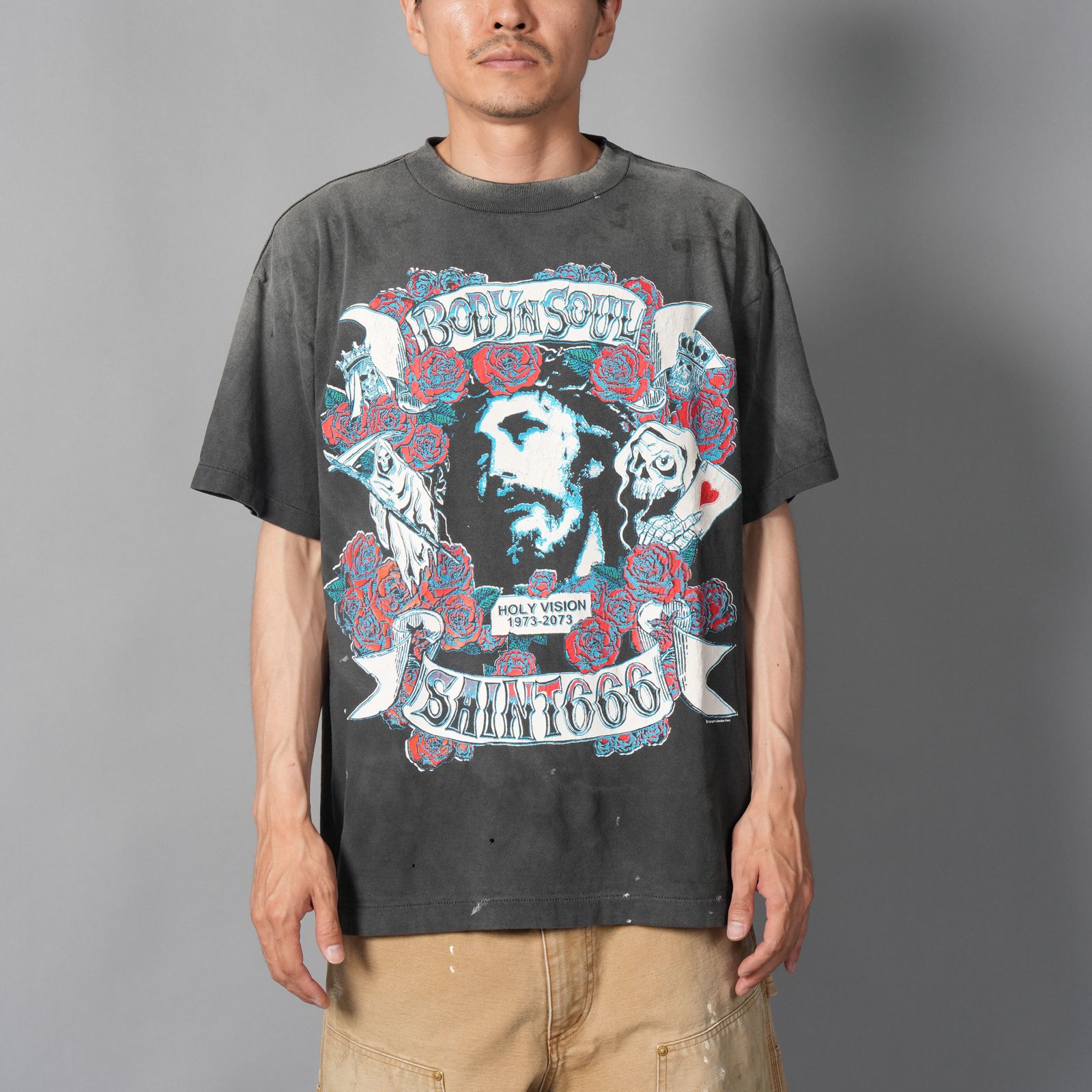 【ラスト1点】SM-HR1-0000-014 / SS TEE / BODYN SOUL / BLACK / Tシャツ (ブラック)