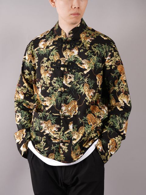 ラスト1点 / CHINESE TIGER SHIRT / チャイニーズ タイガーシャツ (ブラック)