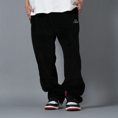 【ラスト1点】VELOUR TRACK PANTS / ベロア トラックパンツ (ブラック)
