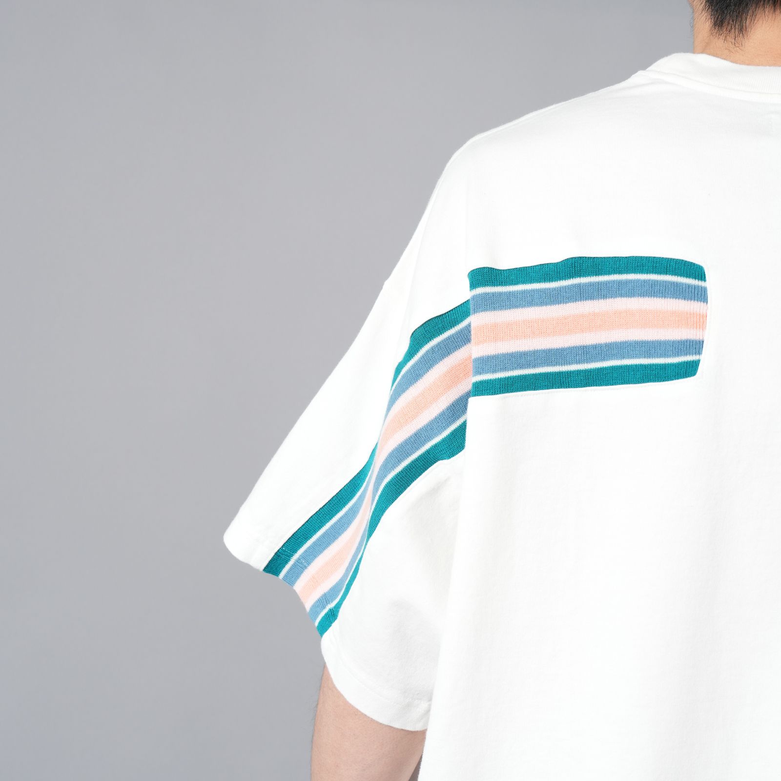 RIB BIG TEE / リブ ビッグ Tシャツ (ホワイト)