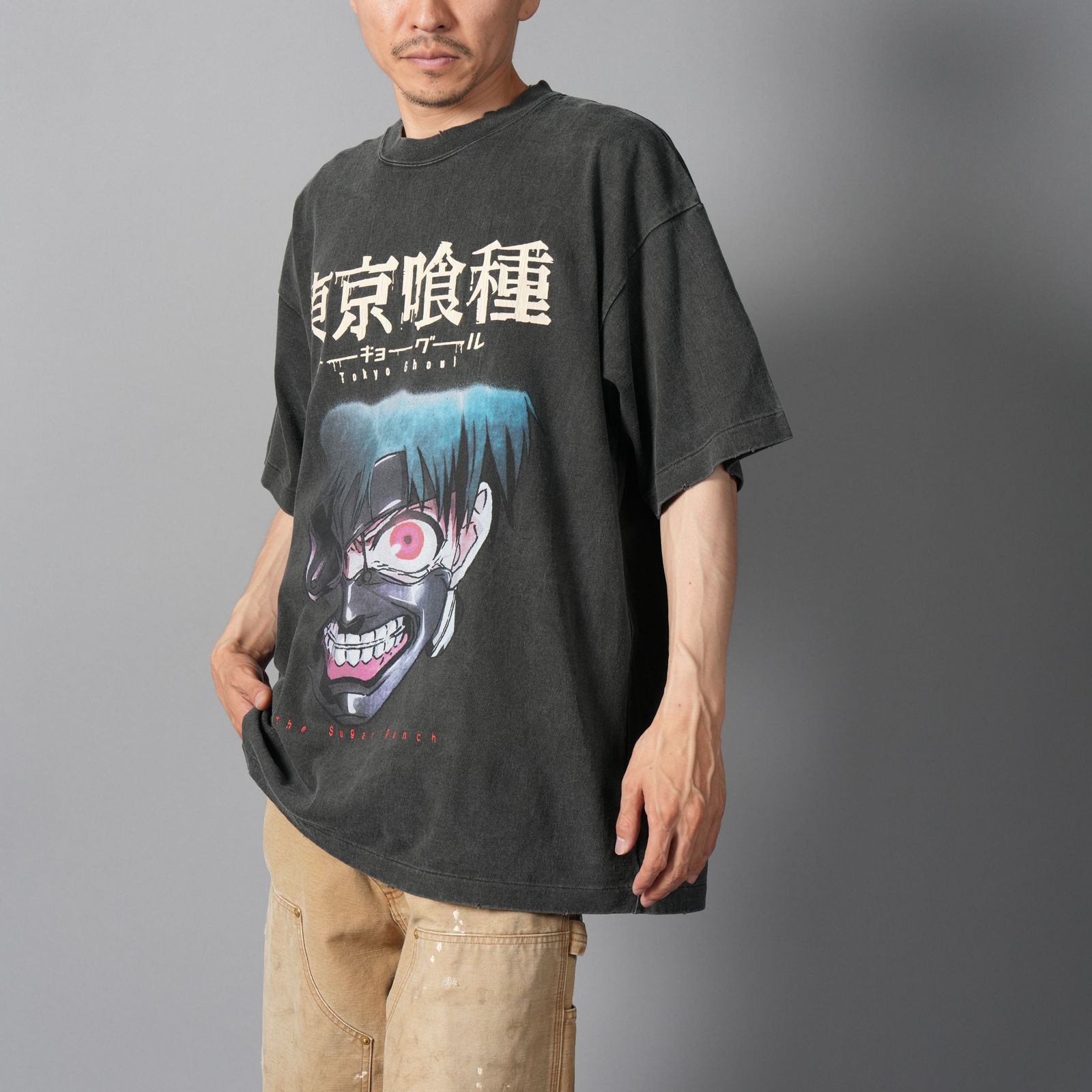 [東京喰種]  TTGM25SM001 / S/S T-Shirt  (KANEKI MASK)  / Tシャツ (ブラック)
