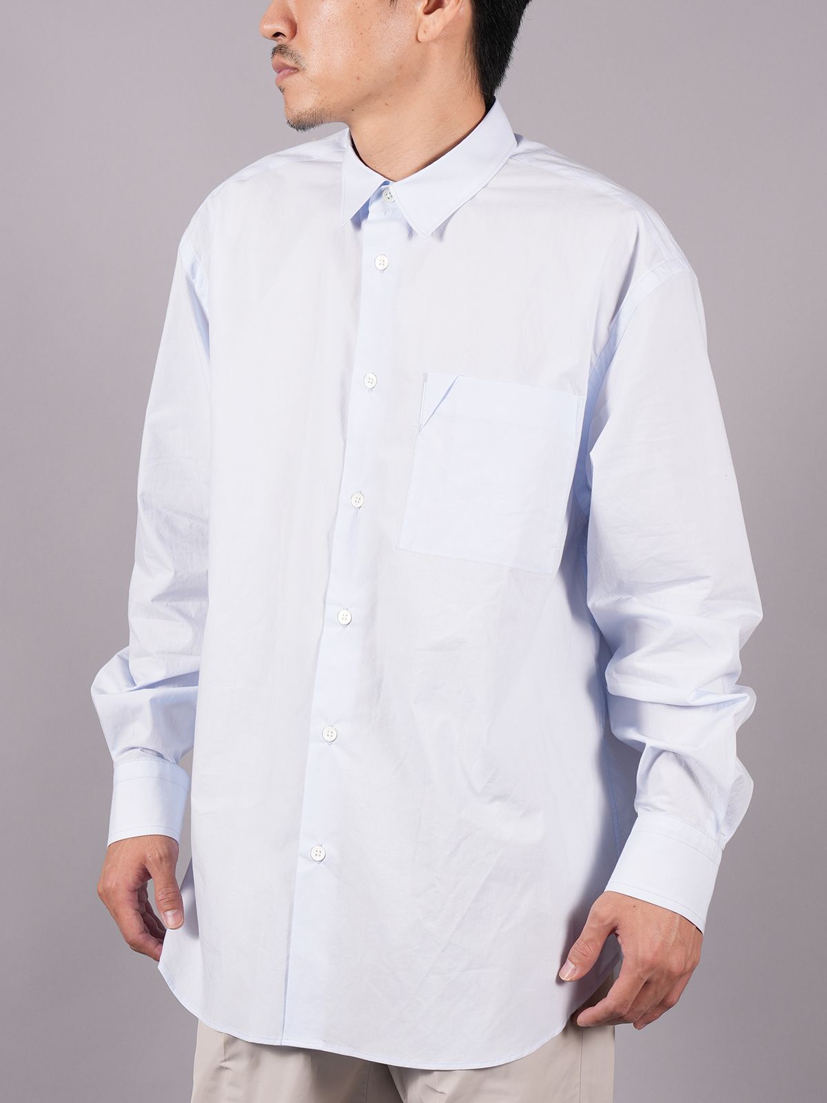 【定番アイテム】 BETA SHIRT / ベータ シャツ / 長袖シャツ (パウダーブルー)