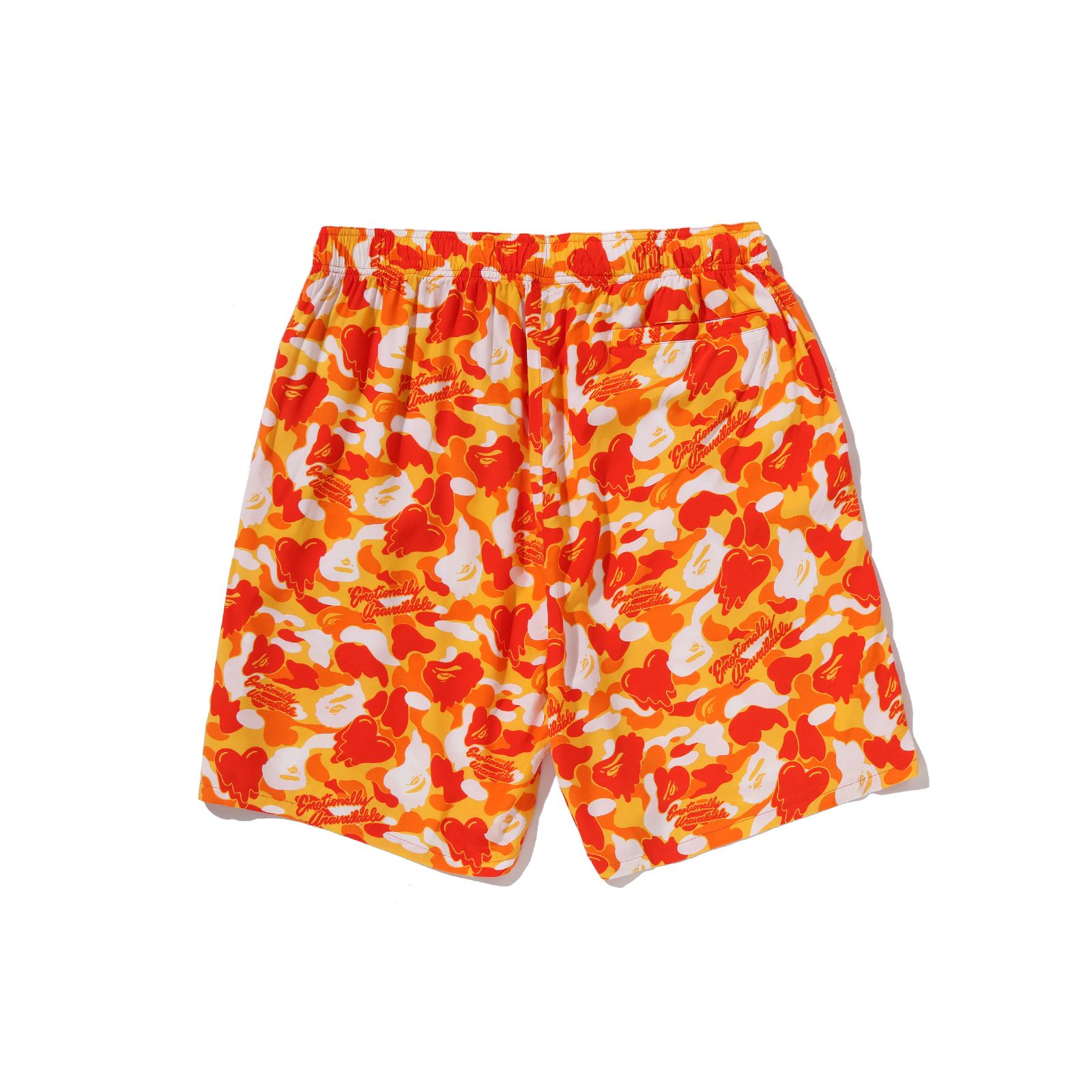 【コラボ】EU-MK8-0000-C04 / EU APE ALOHA SHORTS / ORANGE / ショーツ (オレンジ)