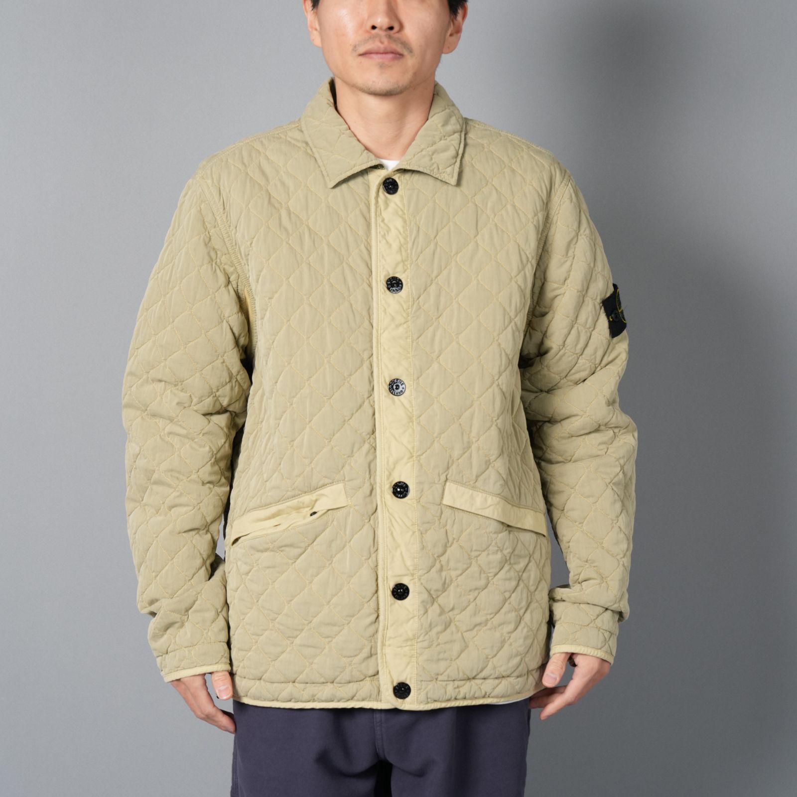 Q0933 / 50 FILI QUILTED-TC /  キルティングジャケット (アイボリー)