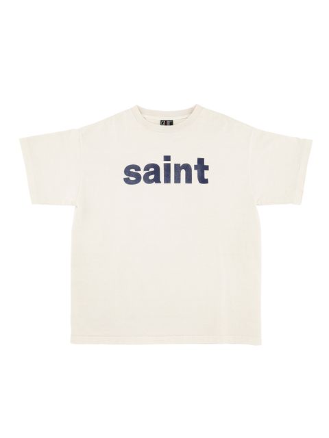 ラスト1点 / SM-S21-0000-001/SS TEE _door_WHITE / ハート Tシャツ  (ホワイト) SM-S21-0000-001 ©SAINT M××××××