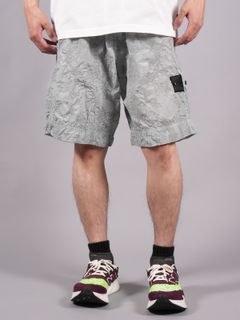 【ラスト1点】B0126 SWIM TRUNKS NY METAL IN ECONYL REGENERATED NY + WAFFLE PRINT EFFECT / ショートパンツ【スイム】 (ポルヴェーレ)