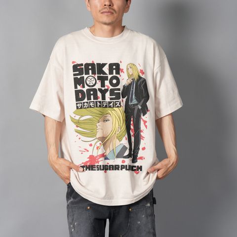 [SAKAMOTODAYS]  TSDM25SM010 / S/S T-Shirt  (SHISHIBA)  / Tシャツ (ホワイト)