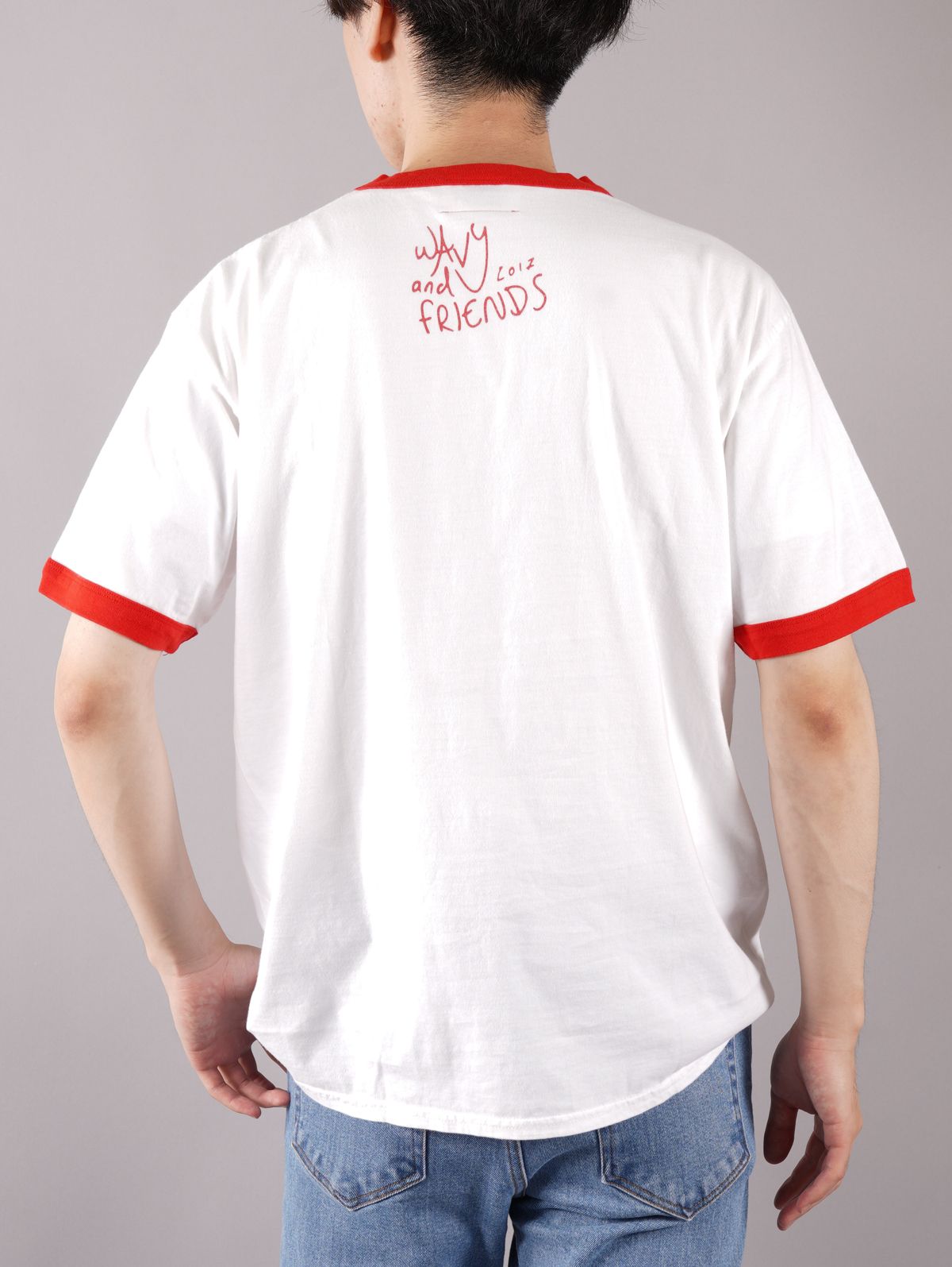 WTY-001 / Tシャツ (ホワイト/レッド)
