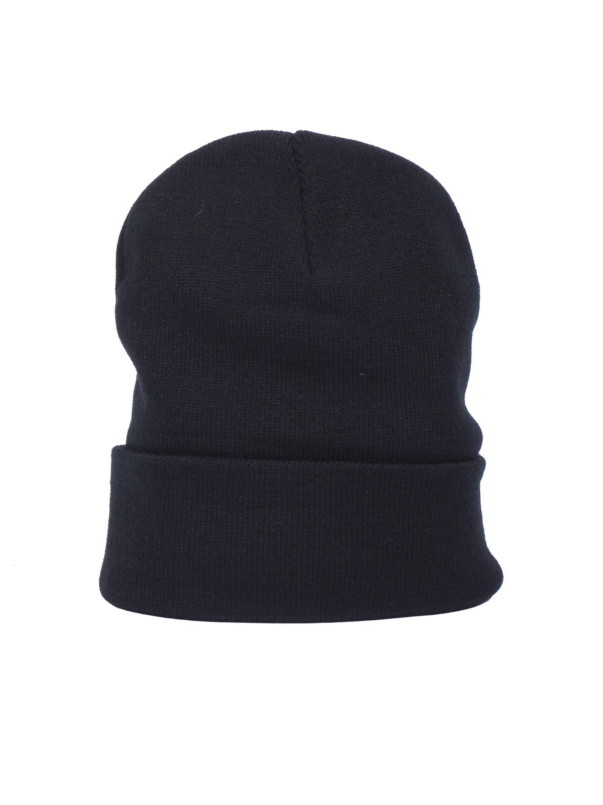 【ラスト1点】 FABRIC HEART PATCH KNIT CAP / ファブリック ハートパッチ ニットキャップ (ブラック)