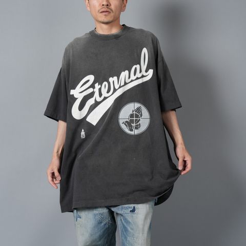 【ラスト1点】【コラボ】SM-HR8-0000-C01 / FG_SS TEE / SNT OF GOD / BLK / Tシャツ [オーバーサイズ](ブラック)