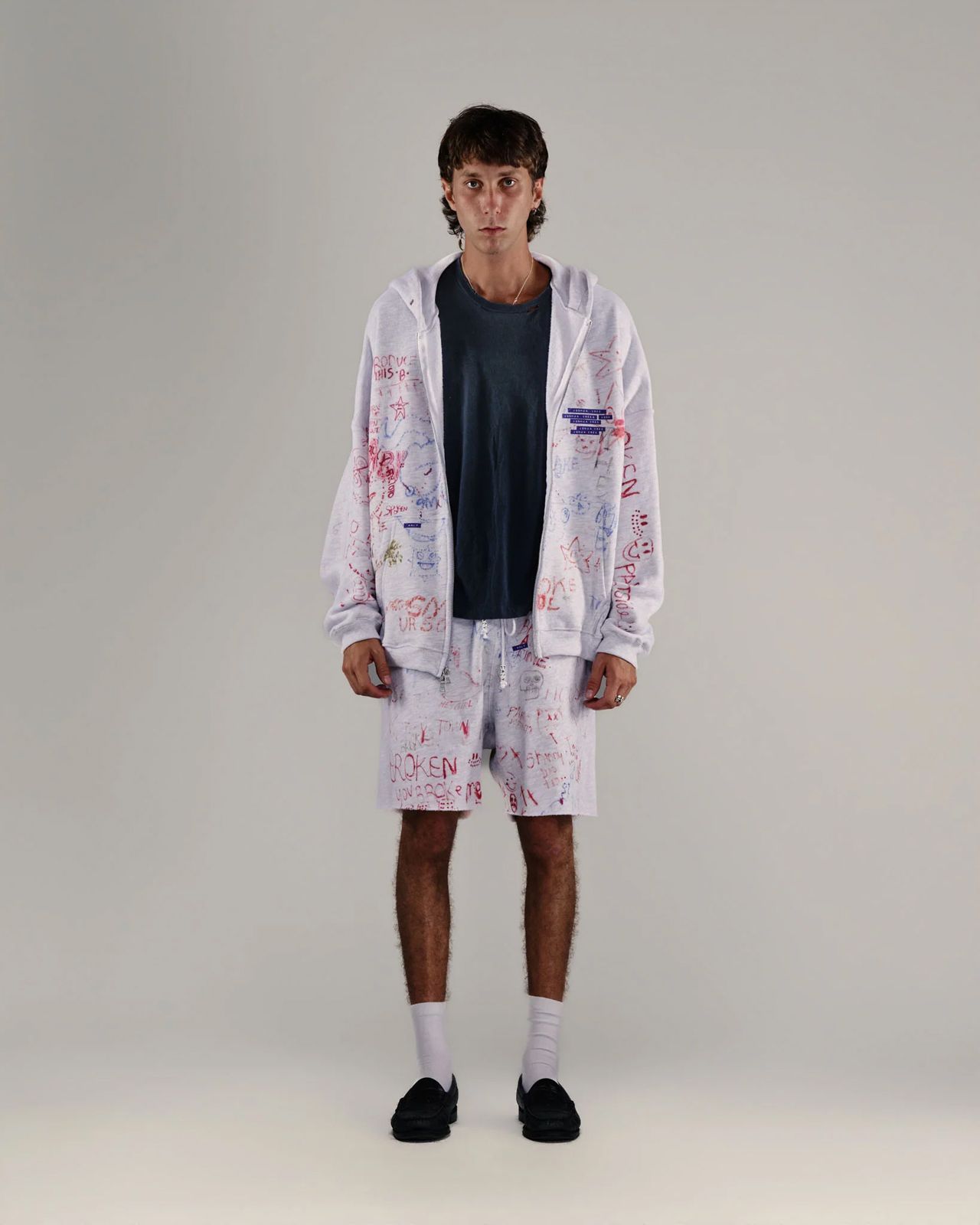 JOSHUA TREE SWEATSHORT / スウェットショーツ (グレー)