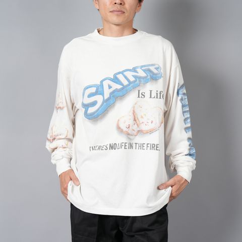 【ラスト1点】[8月10日(土)10時発売!!] SM-YS1-0000-C39 / SA_LS TEE / HEART CKIE / WHT / カットソー・ロンT / ハートクッキー (ホワイト)