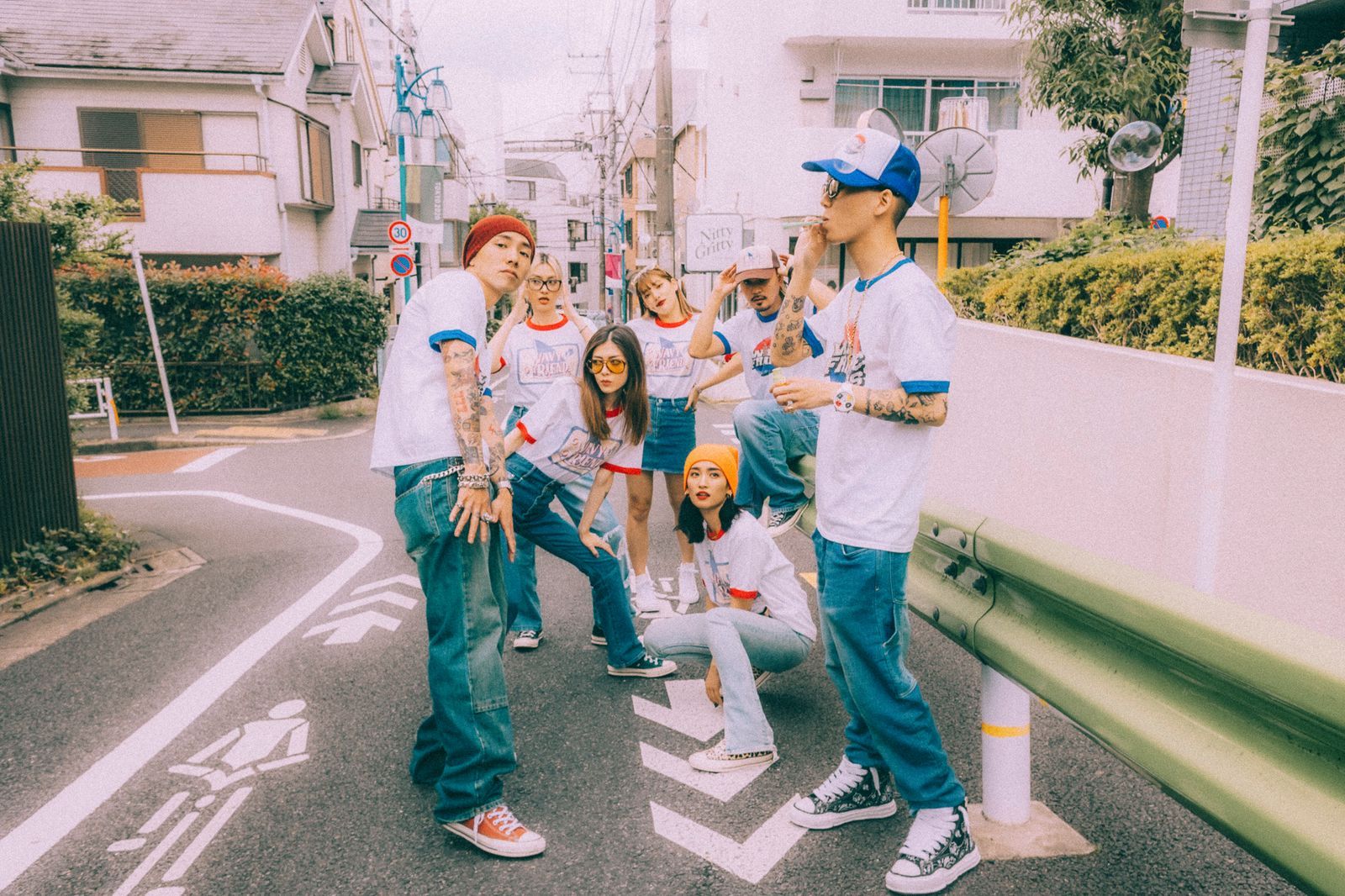 WTY-002 / Tシャツ (ホワイト/ブルー)