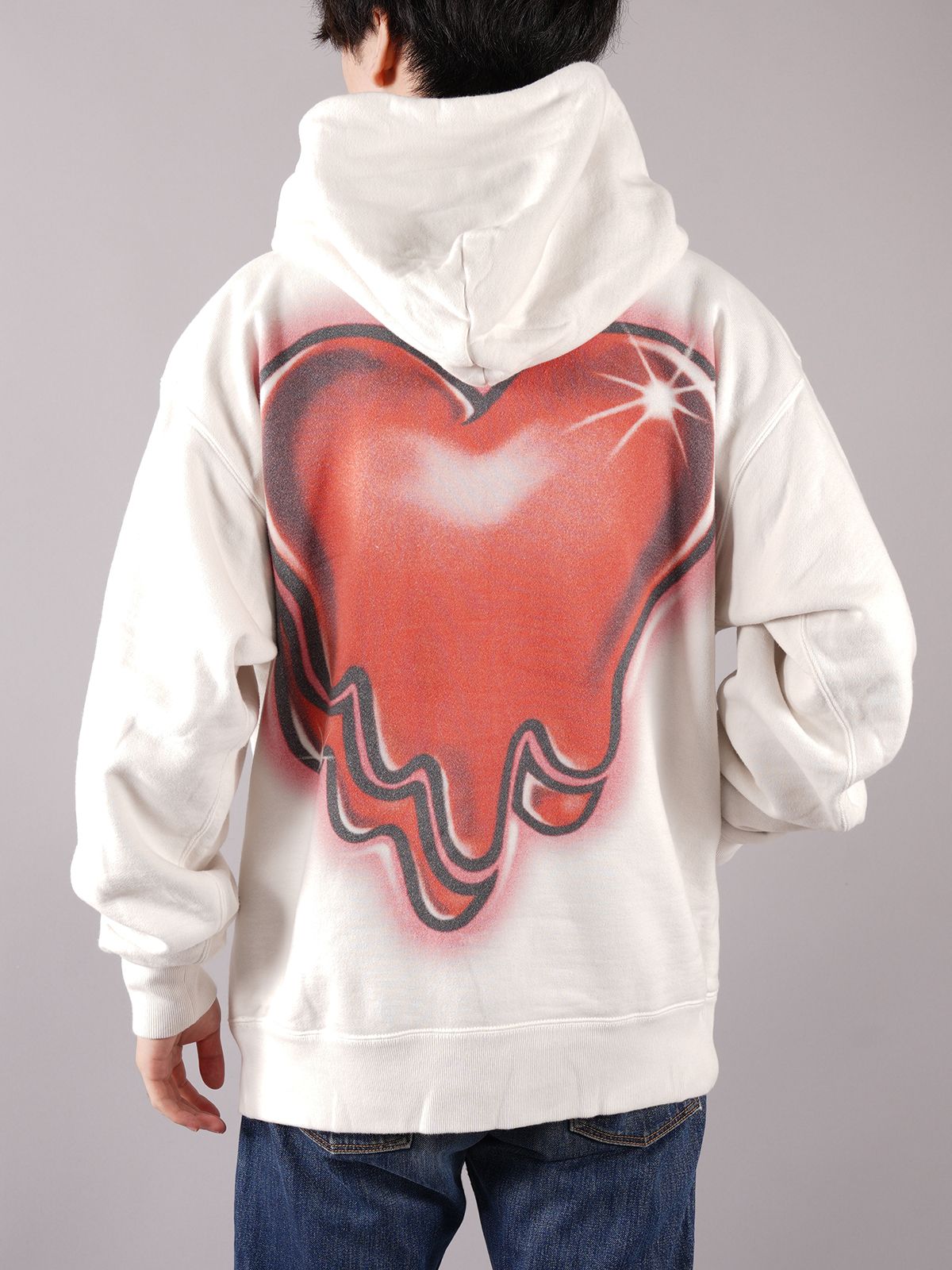 ラスト1点 / EU-A21-0000-014 / EU LOGO HOODIE / イーユー ロゴ フーディー   (ホワイト)
