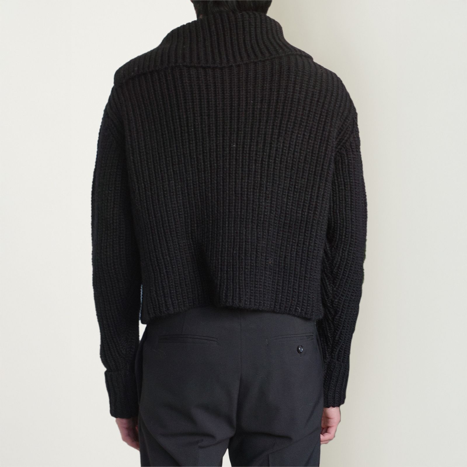 [予約商品]  RIB KNIT / リブニット (ブラック)