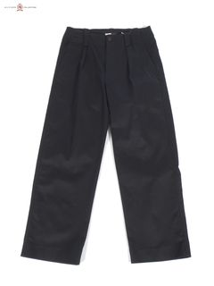 HC Crest Relaxed Pleated Chinos / ヒルフィガーコレクション クレスト リラックスド プリーテッド チノ (ネイビー)