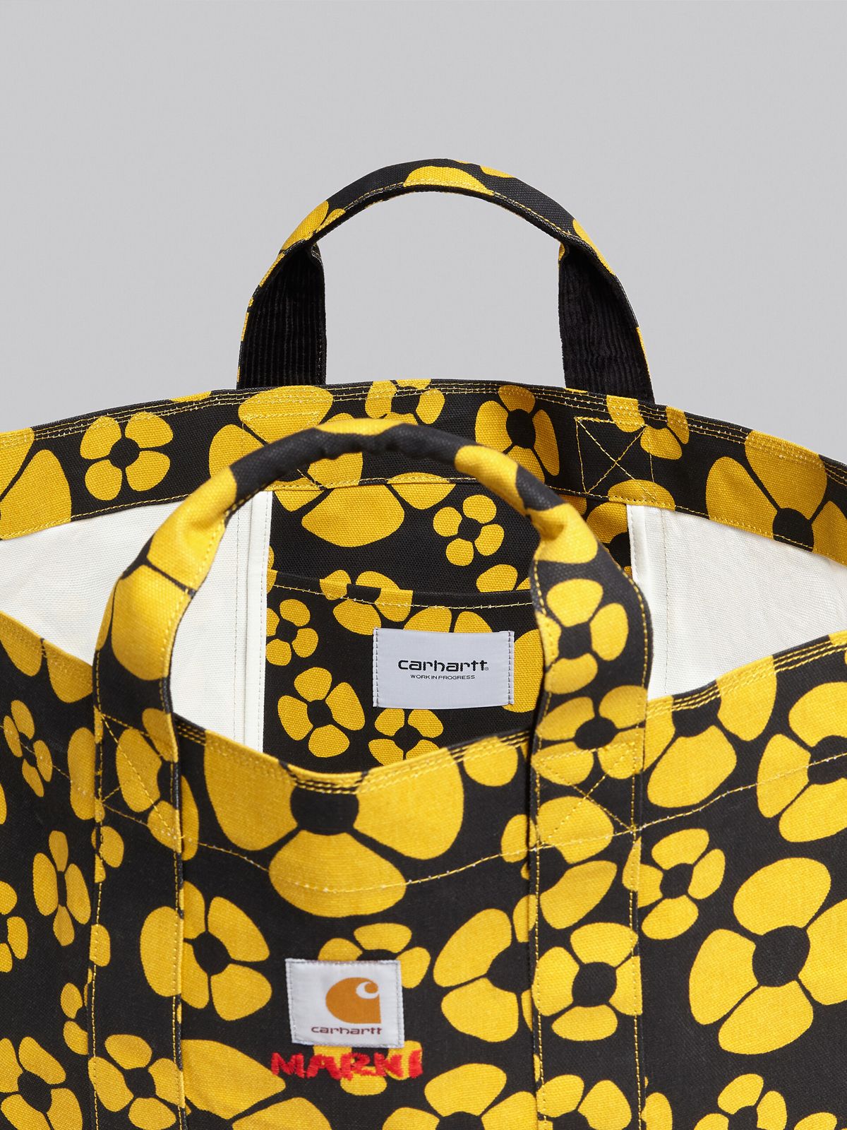 MARNI - MARNI X CARHARTT WIP - YELLOW SHOPPER / トートバック (サン