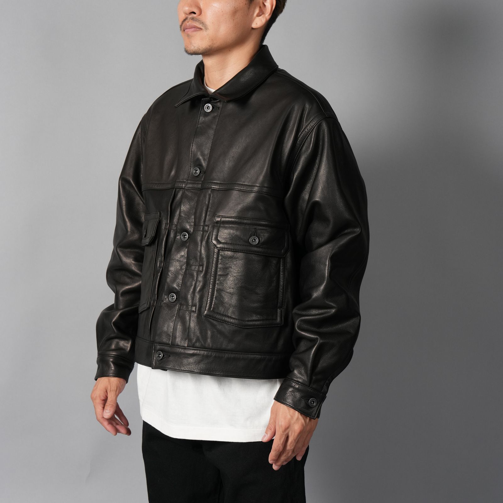 TRUCKER JACKET / トラッカージャケット -Black Luxe- (ブラック)