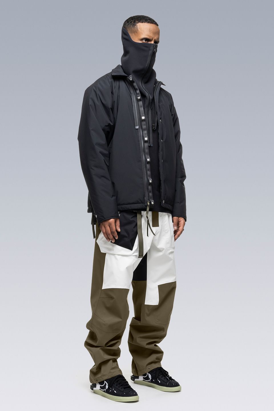 【ラスト1点】NG4-SS / Modular Zippered schoeller  3XDRY WB-400 Neck Gaiter / ネックゲイター [ストレッチ入り] (ブラック)