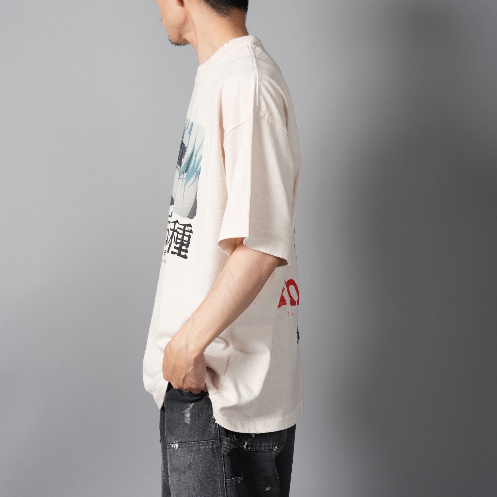 [東京喰種]  TTGM25SM004 / S/S T-Shirt  (KANEKI BACK BORN)  / Tシャツ (ホワイト)