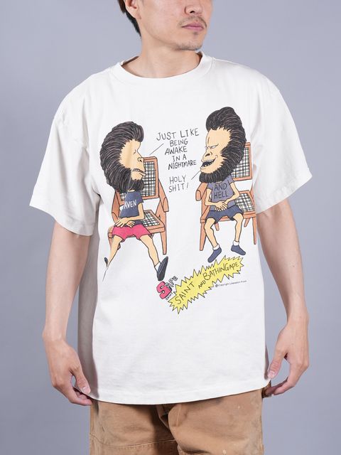 【ラスト1点】【限定品】 SM-S23-0000-110 / AP_SS TEE / HVN & HELL /WHT / Tシャツ  (ホワイト)