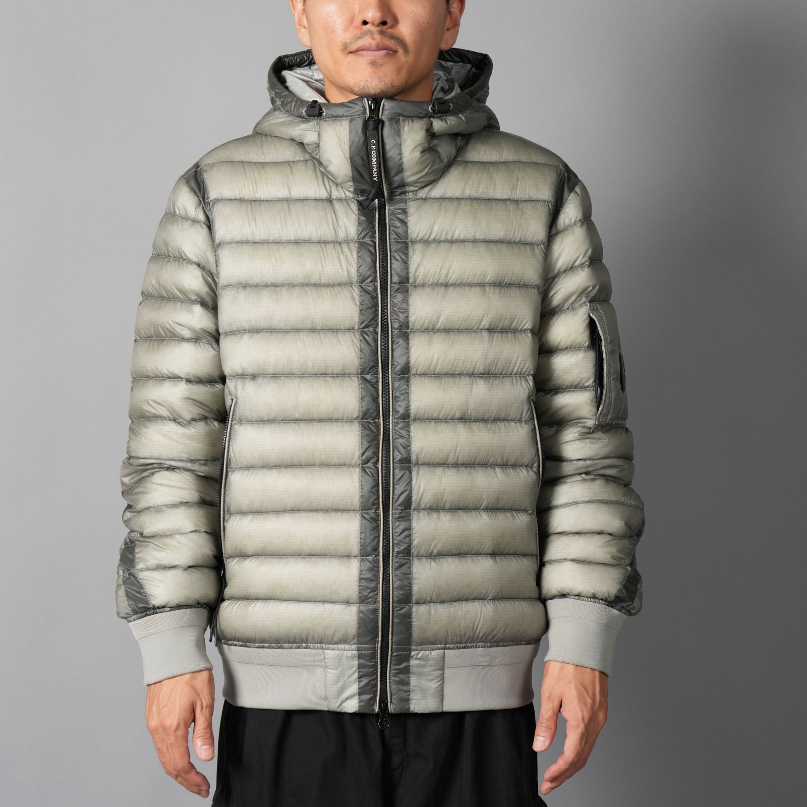 D.D. Shell Hooded Lens Down Jacket / フーデッド レンズ ダウンジャケット (フリントグレー)
