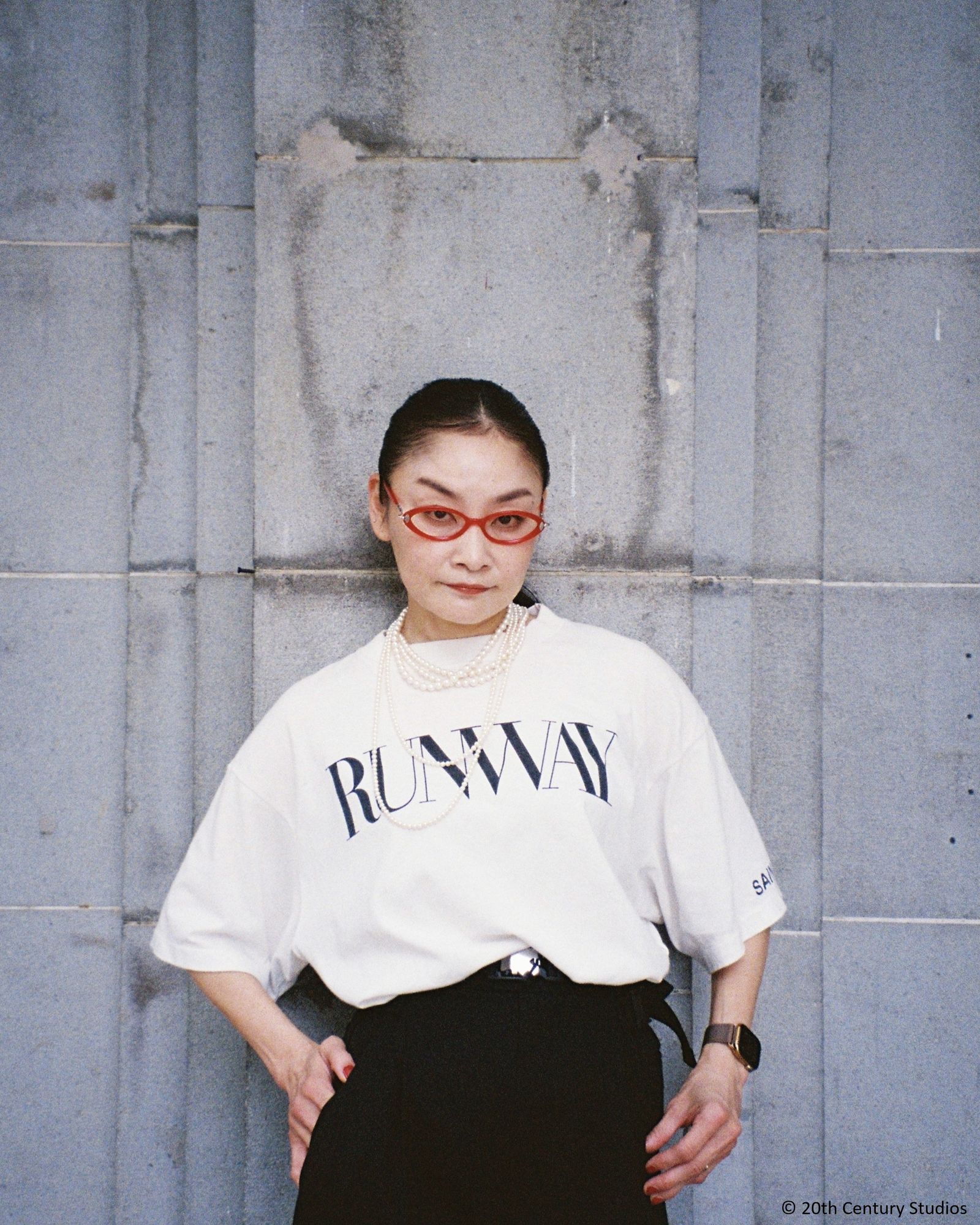 【ラスト1点】SM-MK1-0000-K01 / TDWP_SS TEE / RUNWAY / プラダを着た悪魔 / Tシャツ (ホワイト)