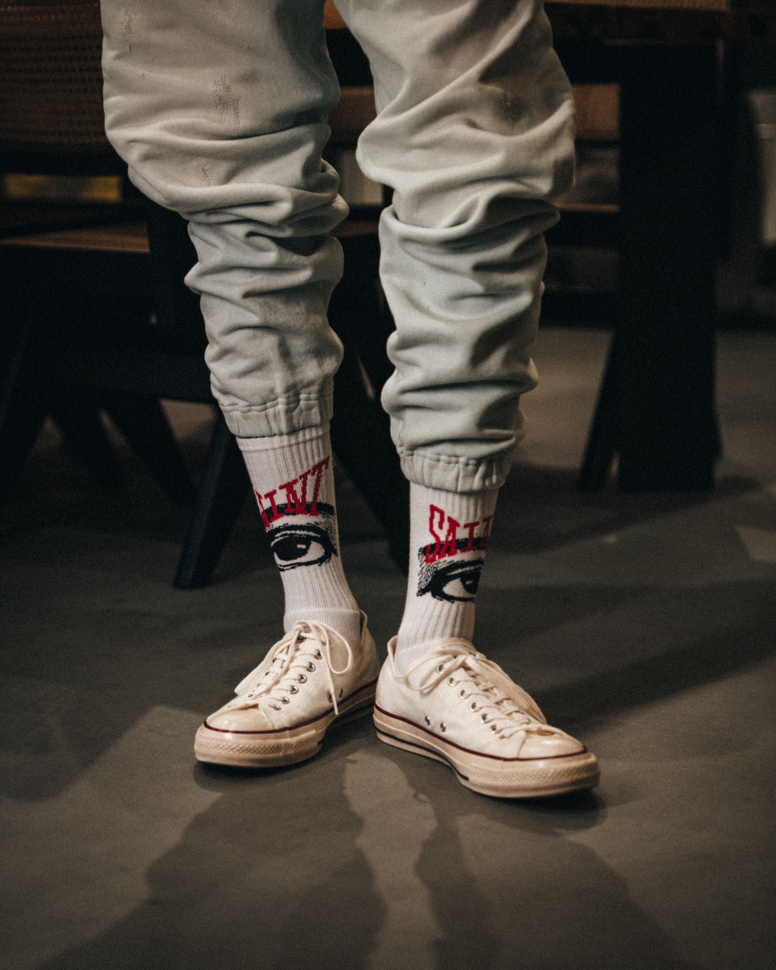 SM-MK1-0000-107 / SOCKS / EYE / WHITE / ソックス  (ホワイト)